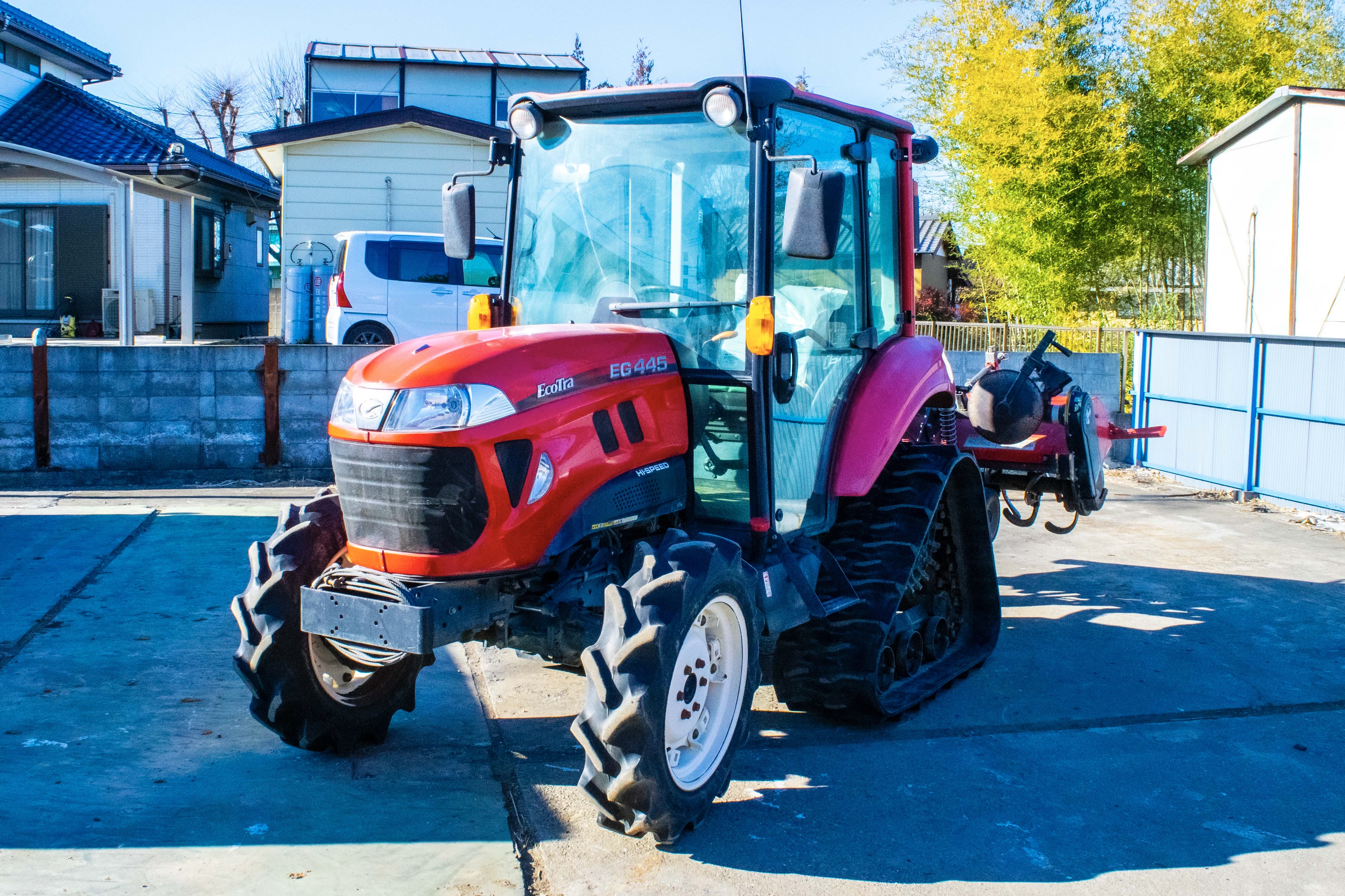 マメトラ歩行型トラクター、コンバイントレーラー付き 整備済 - 農業