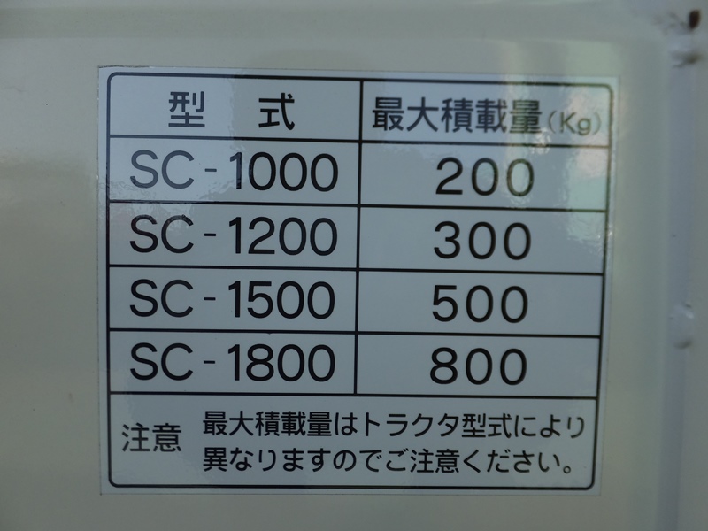 スズテック 中古運搬機 SC-1000の商品画像9