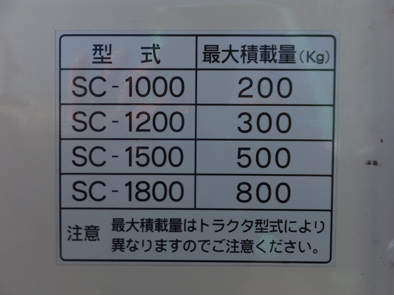 スズテック 中古運搬機 SC-1500の商品画像10