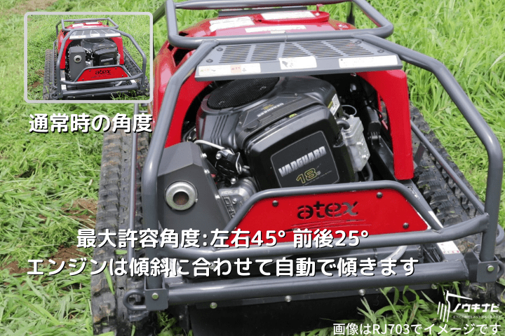 ラジコン草刈機 アテックス RJ703-W 神刈｜農機具通販ノウキナビ